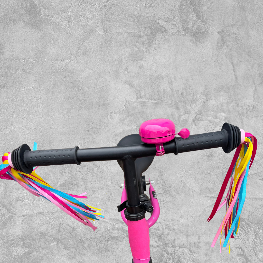 Pink Bell & Rainbow Streamers